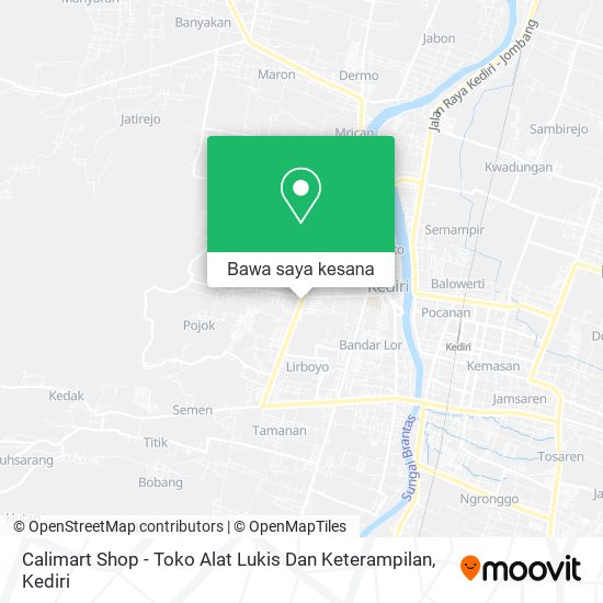 Peta Calimart Shop - Toko Alat Lukis Dan Keterampilan