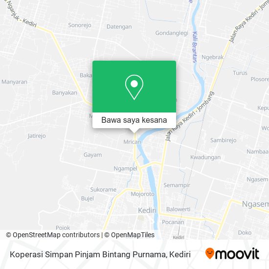 Peta Koperasi Simpan Pinjam Bintang Purnama