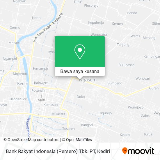 Peta Bank Rakyat Indonesia (Persero) Tbk. PT