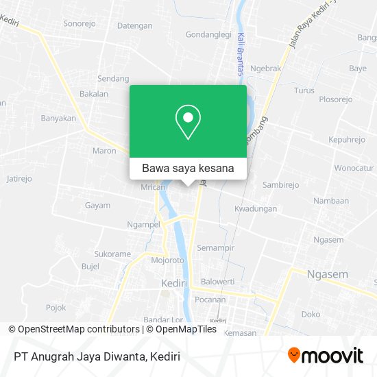 Peta PT Anugrah Jaya Diwanta