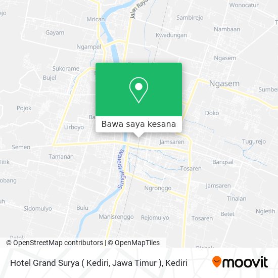 Peta Hotel Grand Surya ( Kediri, Jawa Timur )