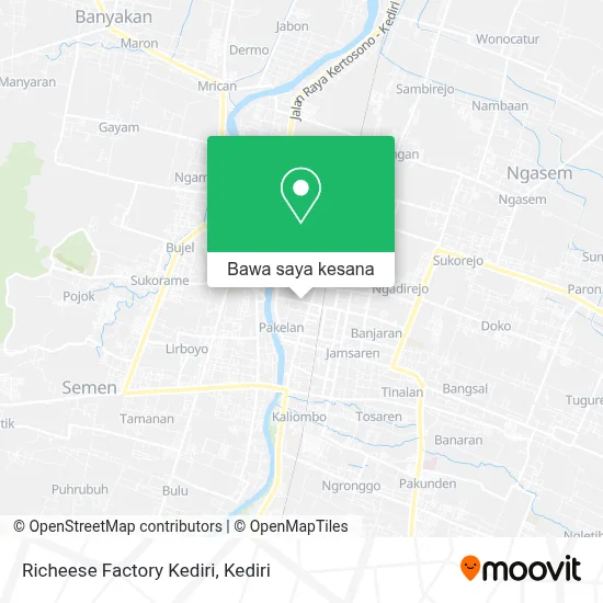 Peta Richeese Factory Kediri