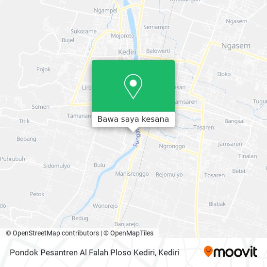 Peta Pondok Pesantren Al Falah Ploso Kediri