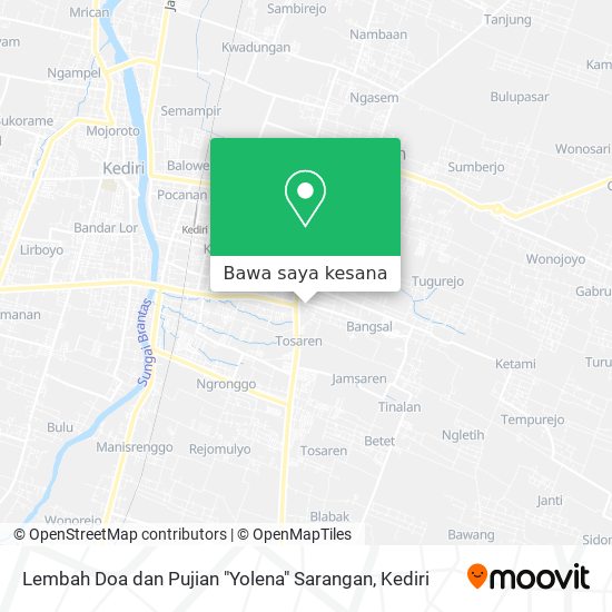 Peta Lembah Doa dan Pujian "Yolena" Sarangan