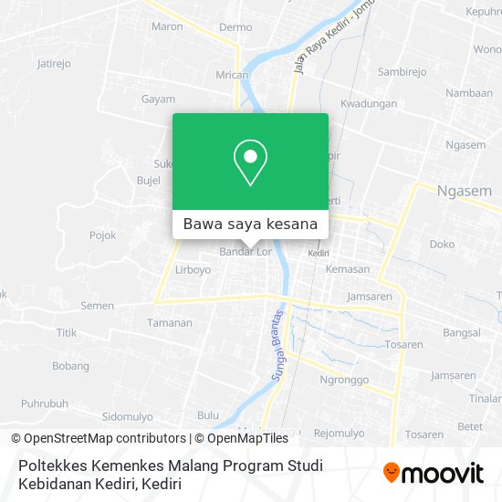Peta Poltekkes Kemenkes Malang Program Studi Kebidanan Kediri