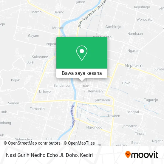 Peta Nasi Gurih Nedho Echo Jl. Doho