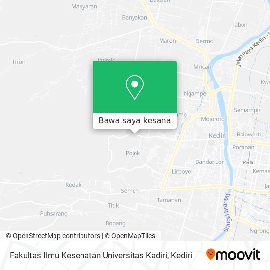 Peta Fakultas Ilmu Kesehatan Universitas Kadiri