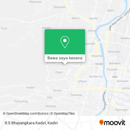 Peta R.S Bhayangkara Kediri