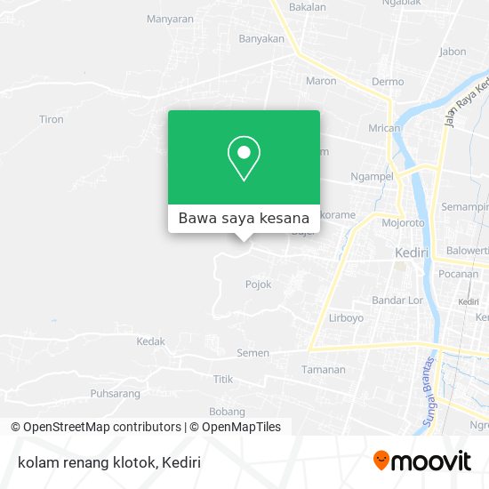 Peta kolam renang klotok