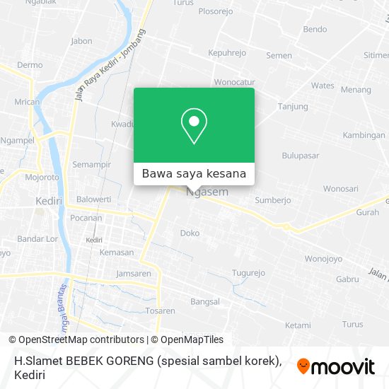 Peta H.Slamet BEBEK GORENG (spesial sambel korek)