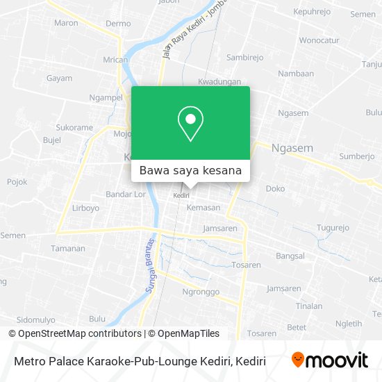 Peta Metro Palace Karaoke-Pub-Lounge Kediri