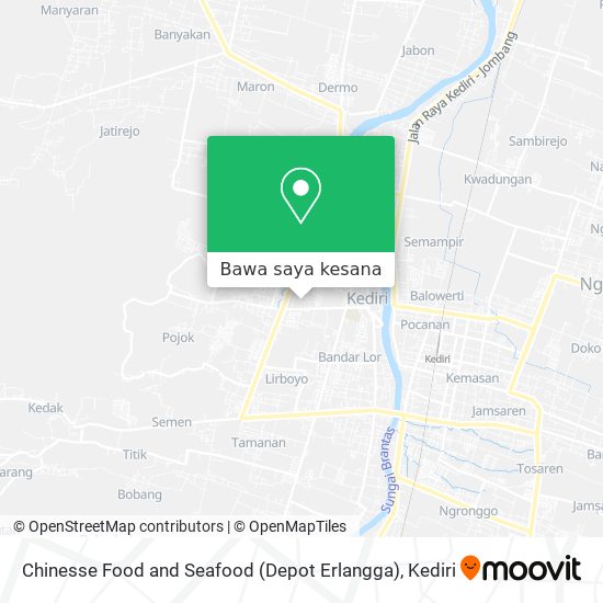 Peta Chinesse Food and Seafood (Depot Erlangga)