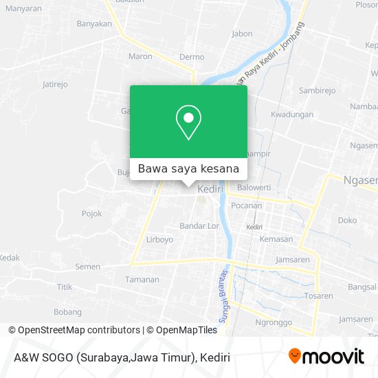 Peta A&W SOGO (Surabaya,Jawa Timur)