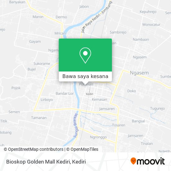 Peta Bioskop Golden Mall Kediri