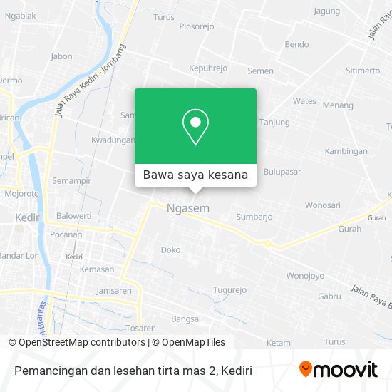 Peta Pemancingan dan lesehan tirta mas 2