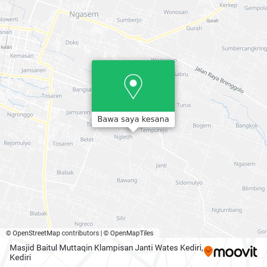 Peta Masjid Baitul Muttaqin Klampisan Janti Wates Kediri