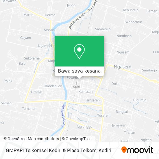 Peta GraPARI Telkomsel Kediri & Plasa Telkom