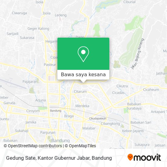 Peta Gedung Sate, Kantor Gubernur Jabar