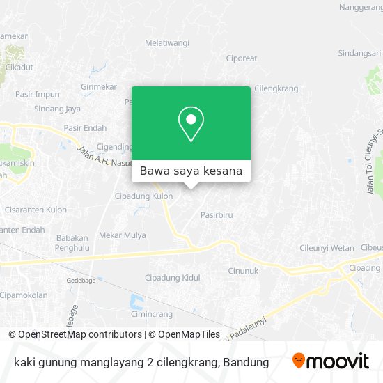 Peta kaki gunung manglayang 2 cilengkrang