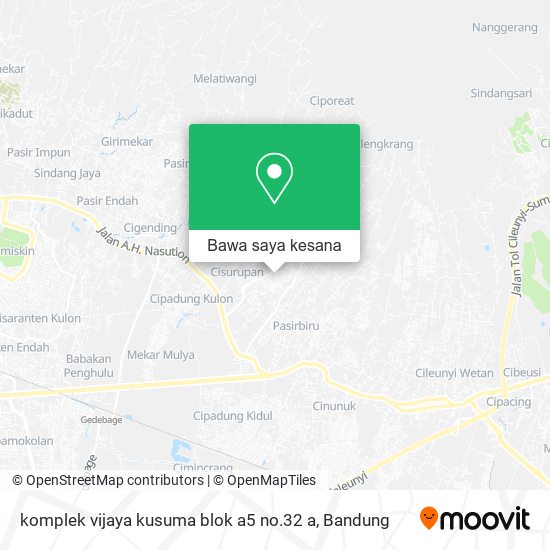 Peta komplek vijaya kusuma blok a5 no.32 a