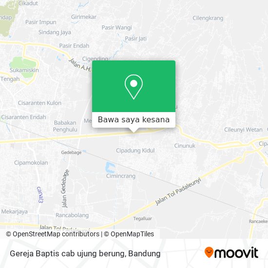 Peta Gereja Baptis cab ujung berung