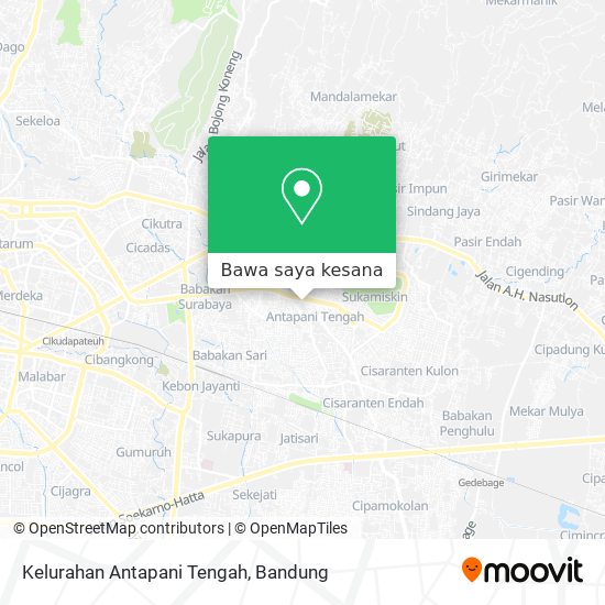 Peta Kelurahan Antapani Tengah