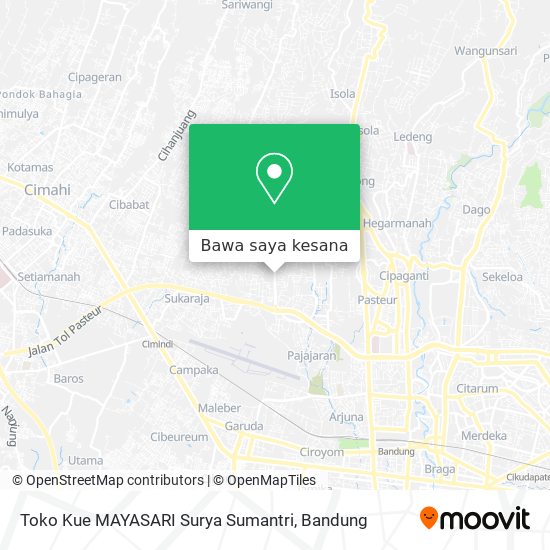 Peta Toko Kue MAYASARI Surya Sumantri
