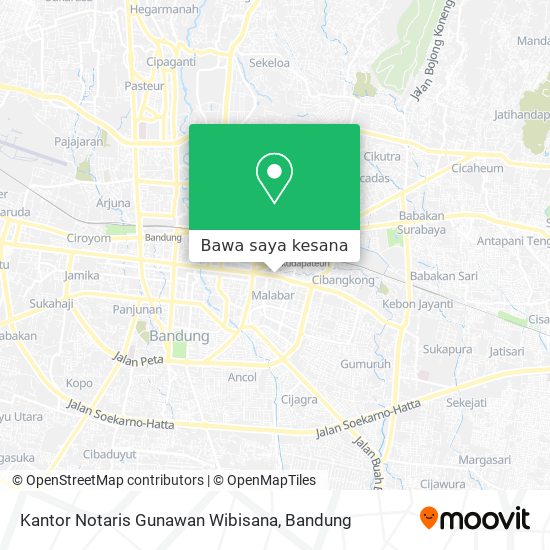 Peta Kantor Notaris Gunawan Wibisana