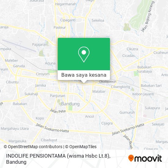 Peta INDOLIFE PENSIONTAMA (wisma Hsbc Lt.8)