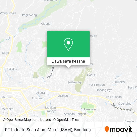 Peta PT Industri Susu Alam Murni (ISAM)