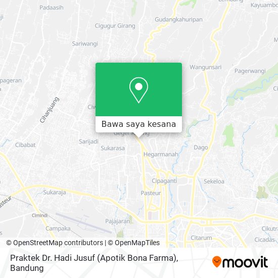 Peta Praktek Dr. Hadi Jusuf (Apotik Bona Farma)