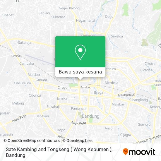 Peta Sate Kambing and Tongseng ( Wong Kebumen )