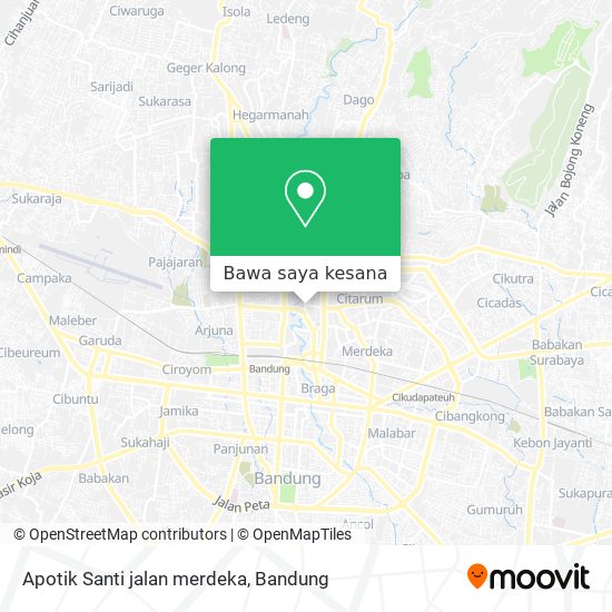 Peta Apotik Santi jalan merdeka