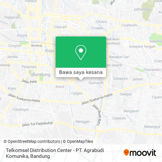 Peta Telkomsel Distribution Center - PT. Agrabudi Komunika