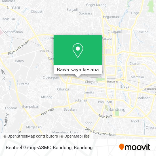 Peta Bentoel Group-ASMO Bandung