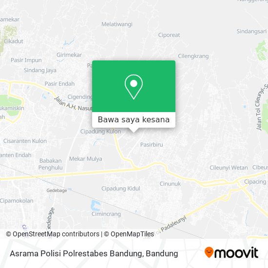 Peta Asrama Polisi Polrestabes Bandung