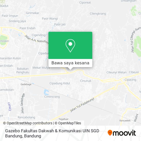 Peta Gazebo Fakultas Dakwah & Komunikasi UIN SGD Bandung