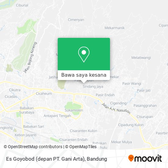 Peta Es Goyobod (depan PT. Gani Arta)