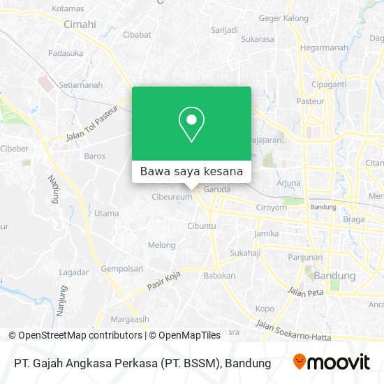 Peta PT. Gajah Angkasa Perkasa (PT. BSSM)