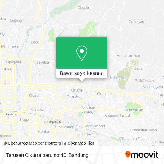 Peta Terusan Cikutra baru no 40