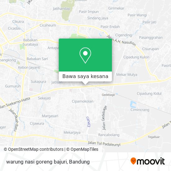 Peta warung nasi goreng bajuri
