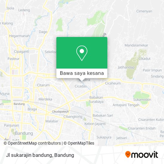 Peta Jl sukarajin bandung