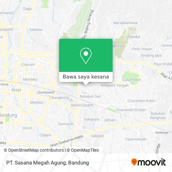 Peta PT. Sasana Megah Agung