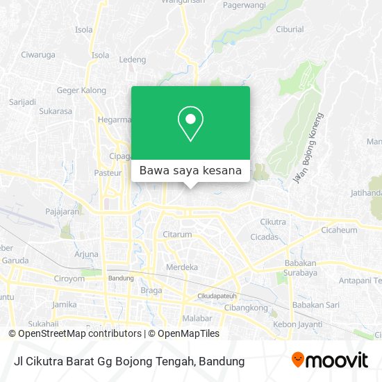 Peta Jl Cikutra Barat Gg Bojong Tengah