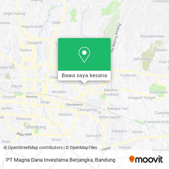 Peta PT Magna Dana Investama Berjangka