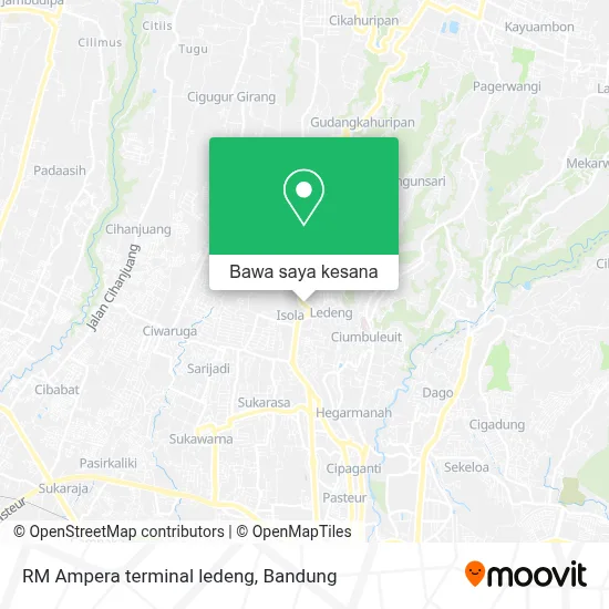 Terminal Ledeng Cara ke RM Ampera terminal ledeng di Kota Bandung menggunakan bis?