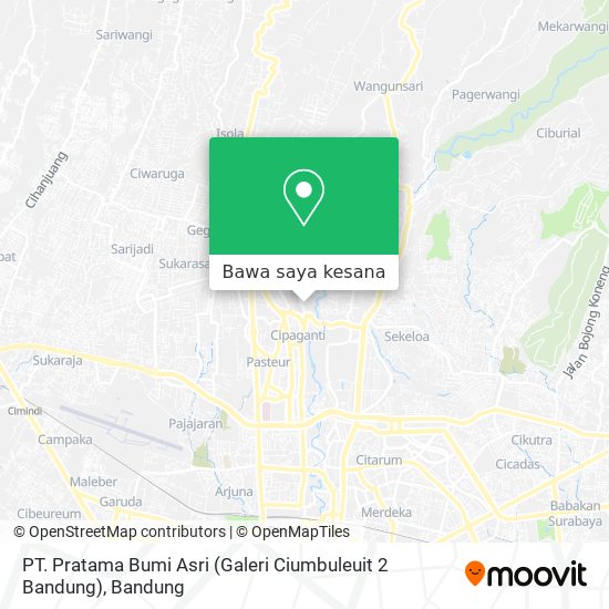 Peta PT. Pratama Bumi Asri (Galeri Ciumbuleuit 2 Bandung)