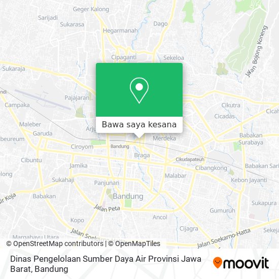 Peta Dinas Pengelolaan Sumber Daya Air Provinsi Jawa Barat