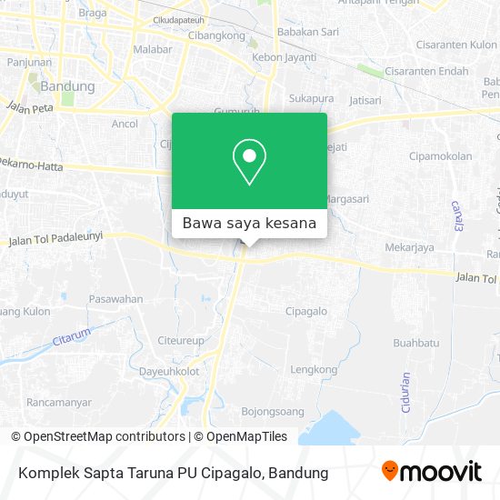 Peta Komplek Sapta Taruna PU Cipagalo
