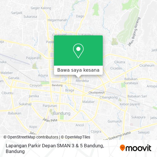 Peta Lapangan Parkir Depan SMAN 3 & 5 Bandung